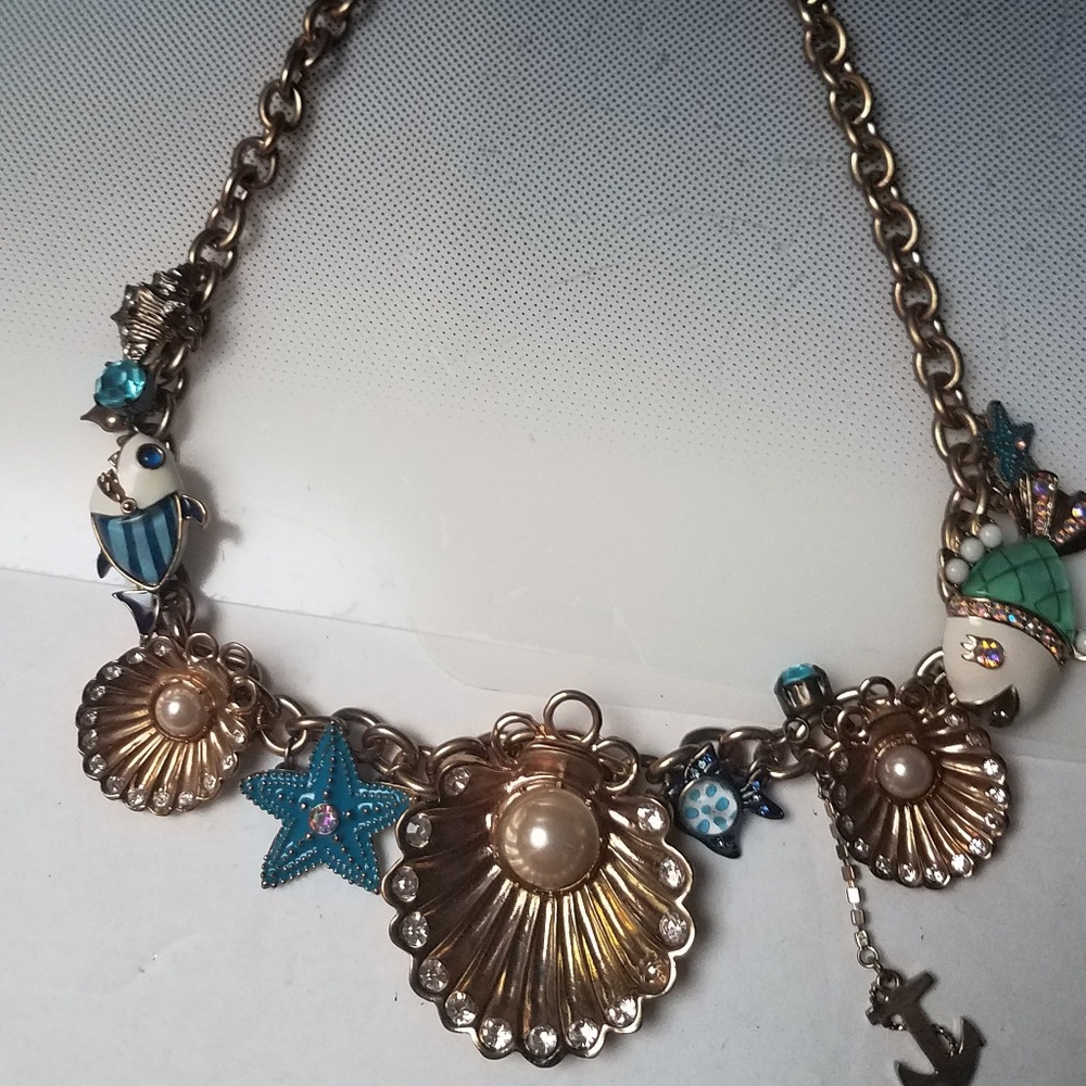 Betsey Johnson necklace Under the Sea pear…